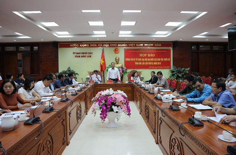 Thông cáo báo chí về Đại hội đại biểu các dân tộc thiểu số tỉnh Đắk Lắk lần thứ III năm 2019